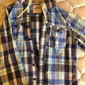 Hollister button up hoodie